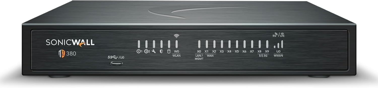 SonicWall TZ380 Firewall (TotalSecure Advanced Edition, 1-Year)